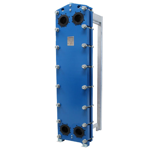 Free Flow plate heat exchanger for sustainable heating