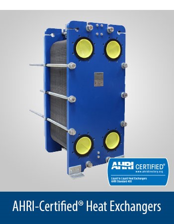 AHRI certified plate heat exchangers