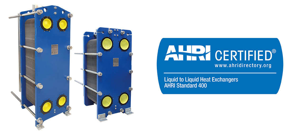 AHRI certified plate heat exchangers