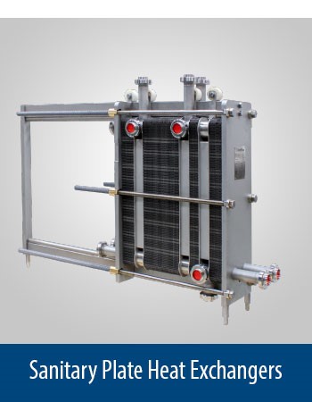 Sanitary plate heat exchangers